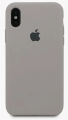 Чехол iPhone X/Xs Silicone Case серый камень