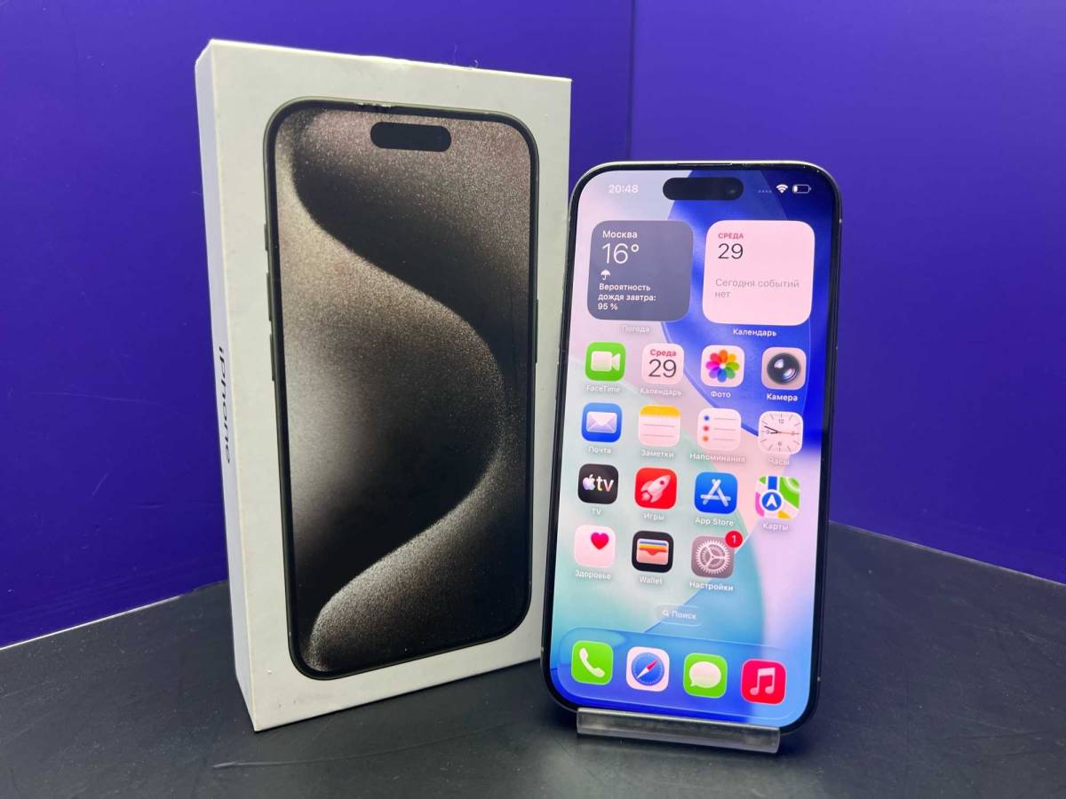 iPhone 15 Pro 128Gb Natural Titanium АКБ 87% imei355002406234994
