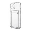 Чехол iPhone 12 Pro прозрачный с визитнецей